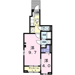 カーサメヌエット　Aの物件間取画像